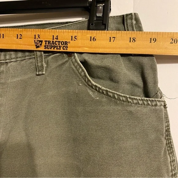 Dickies Denim Carpenter Pants Army Green 40X30 - Picture 8 of 11